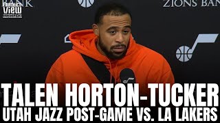 Talen Horton-Tucker Reacts to Utah Jazz Revenge Game vs. Los Angeles Lakers & Advice from Jazz Vets
