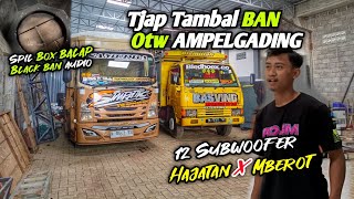 Tjap Tambal Ban Persiapan 12 SUB Hajatan Horeg \u0026 Mberot‼️Spil Box balap BLACK BAN audio