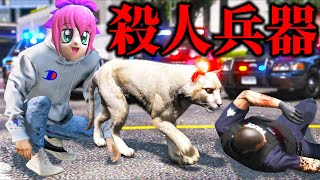 殺人ペットを連れて強盗したら駆け付けた警察官がやばいことになったwww【GTA5実況MOD】【グラセフ】【ストグラ】