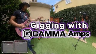 Gigging with GAMMA Amps! In depth demo G25 and G50 Guitar Amplifier Combo Practice/Rehearsal/Gigs