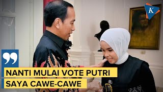 Kelakar Jokowi Sebut Siap Vote Putri Ariani di Ajang AGT