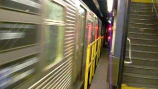 IND R32 E train leaves WTC- Chambers Street Station