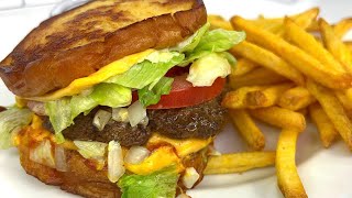 HOW TO MAKE THE FIVE GUYS GRILLED CHEESE CHEESEBURGER!