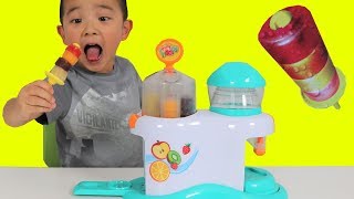 Making Icy Pop Fruity Hoops Factory Fun DIY Yummy Kids Popsicle Maker CKN