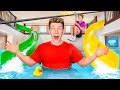 Ben Azelart Challenged Me To Build 7 EXTREME Rooms In My House!! (5-Star WaterPark vs Secret Pranks)