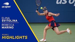 Elina Svitolina vs Rebecca Marino Highlights | 2021 US Open Round 1