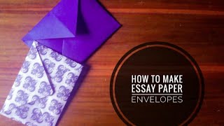 Easy letter envelope / ලේසියෙන්ම ලියුම් කවරයක් ගෙදරදීම Origami Ideas No - 1