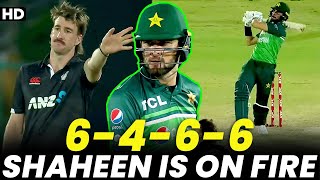 Shaheen Afridi is on Fire | Expensive Last Over |6️⃣4️⃣6️⃣6️⃣| Pakistan vs New Zealand | PCB | M2B2A
