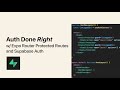 Build Secure Auth in Expo with Supabase | Protected Routes Tutorial