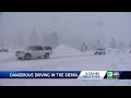 Major California Interstate Shut Down | Here are Sierra snowstorm impacts on March 1 at 7 p.m.