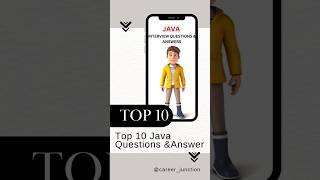 Top10 Java Interview Questions and Ans | Core Java Interview For Freshers 2024 #java #itdevelopment