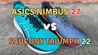 ASICS Gel Nimbus 27 Vs Saucony Triumph 22 - Cushion Kings