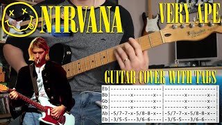 Nirvana - Very Ape - Live \u0026 Loud - Guitar Cover W/tabs