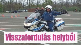 Ingyenes Vezetéstechnikai Tréning Motorosoknak - Visszafordulás helyből