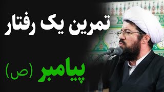 استاد عالی  سخنرانی جذاب و شنیدنی با موضوع یک رفتار پیامبر صلی الله علیه وآله را تمرین کنیم