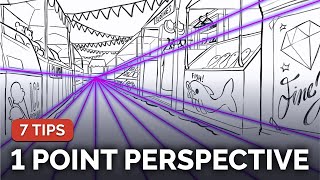 How to Draw One Point Perspective | Tips & Speedpaint (Marketplace)