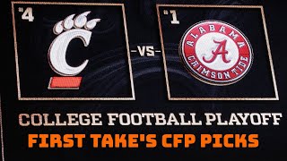 First Take's College Football Playoff semifinals predictions ☑️🏈👀