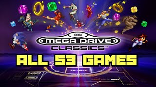 Sega Mega Drive/Genesis Classics for PS4 & Xbox One / All 53 Games Shown