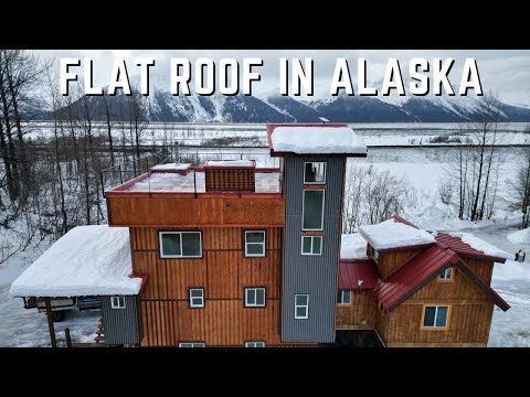Преодоление худшей части строительства: строительство собственного дома с плоской крышей на Аляске