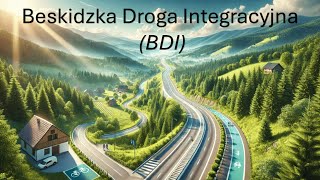 Beskidzka Droga Integracyjna S52 (BDI) wizualizacja 2D przebiegu