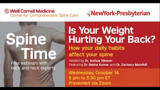 Spine Time: Is Your Weight Hurting Your Back?