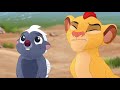 lion guard baby kion u0026 baby bunga meet pua s float the morning report hd clip