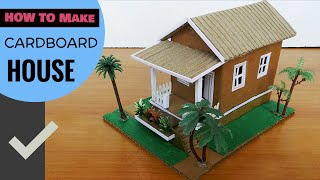 How to make Easy Cardboard Mansion House #133 | Craft Ideas