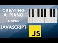 Making  a Piano with html, css & javascript