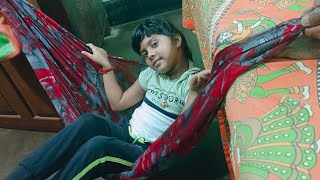 ডোনা কিভাবে দোলনা বানিয়ে চড়ল দেখো। Dona r Donla Ride