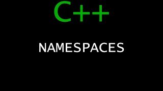 C++ Programming Tutorial 36 - Namespaces