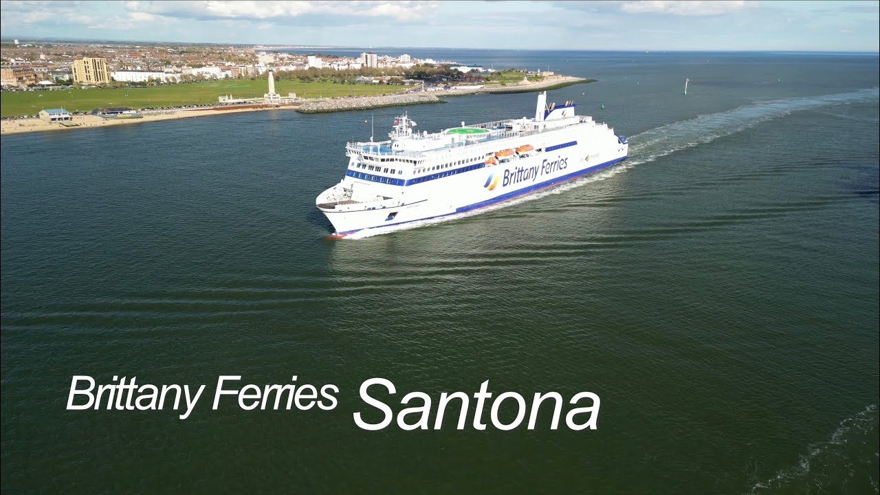 Brittany Ferries Santona Sailing Into Portsmouth Harbour- DJI Mini 3 ...