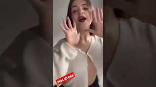 tiktok oops beautiful girls #nobra #nipple #hot #shorts #outfit #chalenges #comady