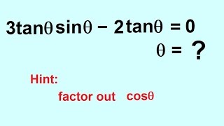 PreCalculus - Trigonometry: Trig Identities (50.5 of 57) Solve cos(x)sin(x)-2cos(x)=0, x=?