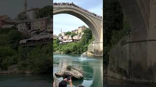 Mostar Bridge Jump, Bosnia \u0026 Herzegovina