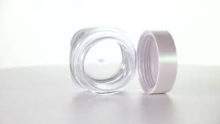 Transparent gray jar