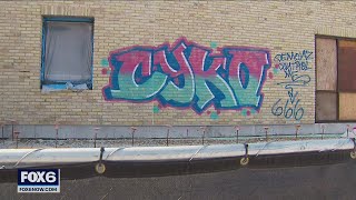 Vintage Cream City brick vandalized amid church renovation | FOX6 News Milwaukee