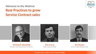 Best Practices to Grow Service Contract Sales  On Demand Webinar