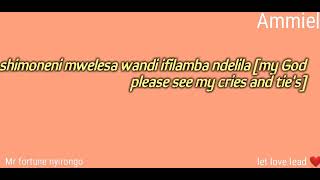 MULEKENI YESU ||. by Mr fortune nyondo lyrics video