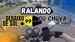 Ralando na Uber debaixo de chuva 🌧️ e sol ☀️