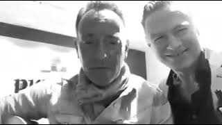 Bruce Springsteen & Bryan Adams Jam “Cuts Like a Knife” (09/30/2017)