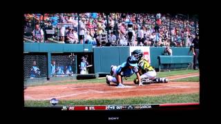 Umpire - Little League Baseball Obstruction vs. Interference (bang-bang play at the plate)