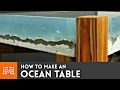How to make an Ocean Table // Concrete and Epoxy Resin How to make an Ocean Table // Concrete and Epoxy Resin