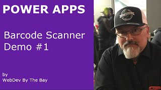 PowerApps Barcode and QR Code Scanner Demo