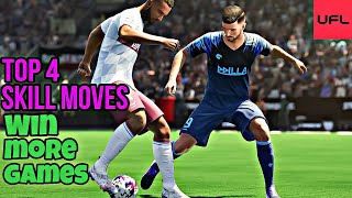 Top 4 MOST EFFECTIVE SKILL MOVES in UFL FOOTBALL GAME