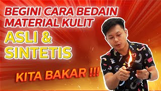 GIMANA SI CARA MEMBEDAKAN MATRIAL KULIT ASLI DAN SINTETIS ?......