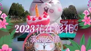 (花在彰化)2023x溪洲公園x花在彰化x好想兔x新春 #新春  #蘭花  #溪洲公園 #花 #兔子