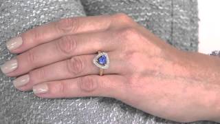 Premier Trillion Cut Tanzanite \u0026 Diamond Ring 14K, 1.60 cts with Nancy Hornback