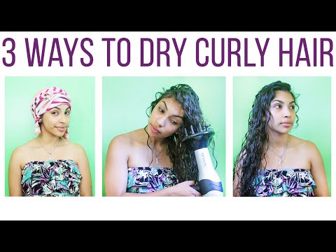 3 Ways To Dry Curly Hair 3 Ways To Dry Curly Hair