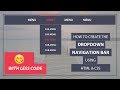 How to create the Drop down navigation bar using Html and CSS - Drop down menu