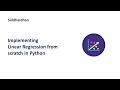 7.1.5. Implementing Linear Regression from scratch in Python